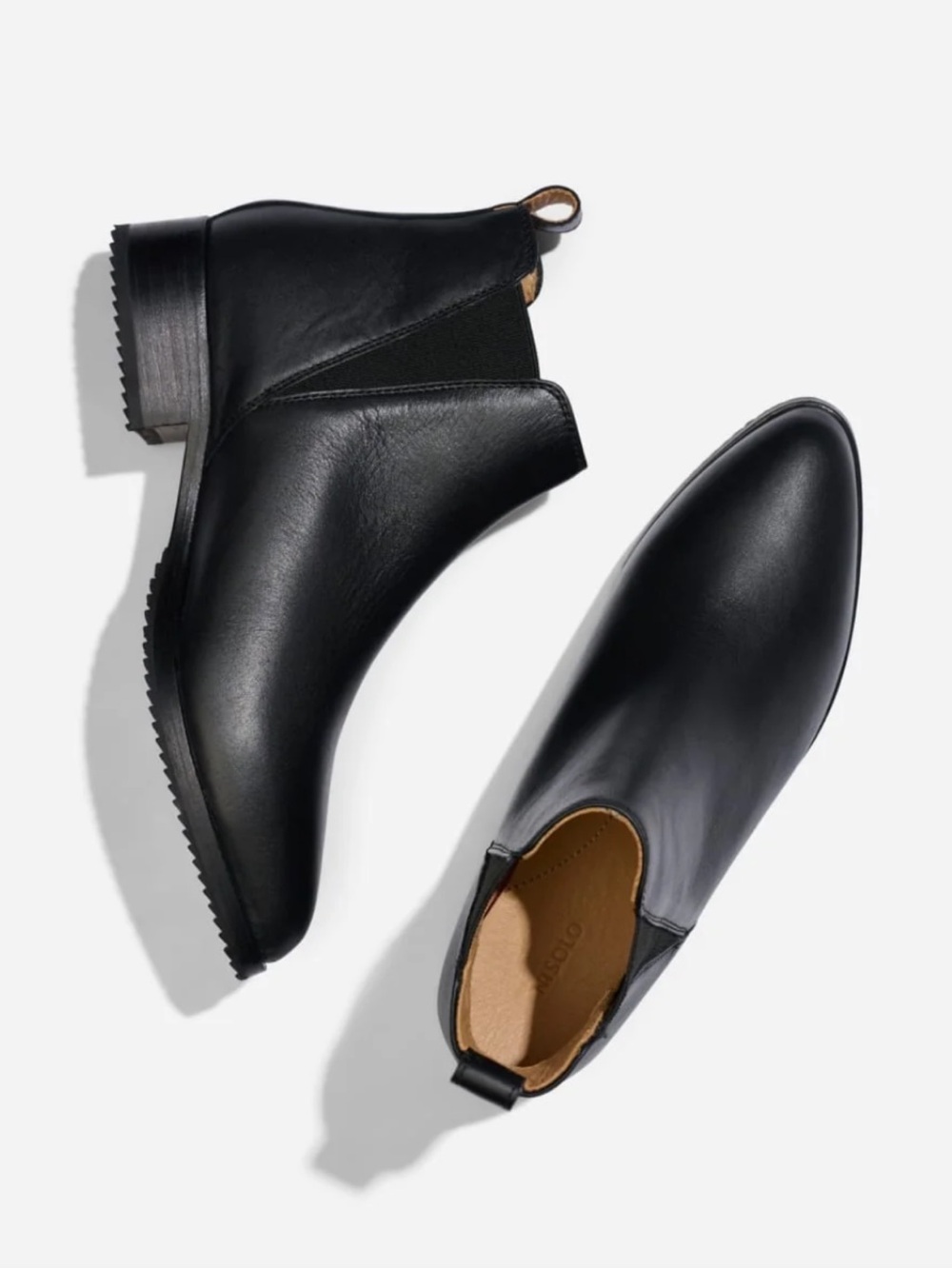 Nisolo Black Leather Women's Chelsea Ankle Boots 6.5